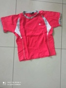 Koszulka T-shirt 122 / 126 cm czerwona bawełna Champion