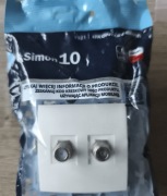 Gniazdo antenowe podwójne typu F Simon 10