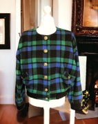 Kurtka marynarka bomber, czysta wełna, Vintage, L