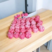 Świeczka sojowa zapachowa kolorowanka piwonia mini podziękowania dla gości 