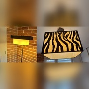 Lampy zebra wisząca i stojąca 