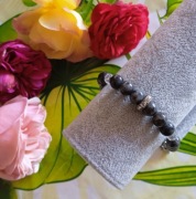 Bransoletka Labradoryt Kryształ Górski 