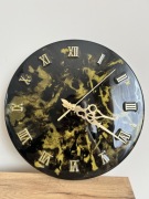 Zegar z żywicy epoksydowej średnica 30 cm 