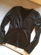 MOHITO CZARNA BŁYSZCZĄCA BLUZKA R.34