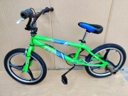 ŁADNY BMX - zielono-niebieski , koła 20"