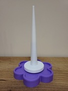 Flower Yarn Spinner, obrotowy stojak na włóczkę w kształcie kwiatka- fiolet