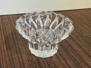 Kryształowy świecznik lichtarz na świecę szkło vintage