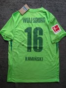 Koszulka Wolfsburg 24/25 JAKUB KAMIŃSKI z autografem
