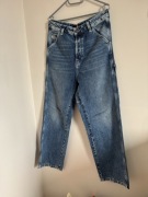 Oryginalne jeansy Diesel W29 | szeroka nogawka | jasny denim
