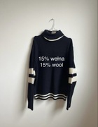 Reserved nowy ciepły sweter golf unisex rozmiar M 38 15% wełna