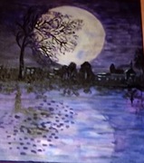 Obraz mal.ręcznie . Werniks. sygnow. 40x50