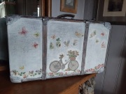 Walizka shabby chic,vintage, motyw boho