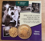 OFICJALNY (MP) zestaw replik monet - GŁOWA KOBIETY