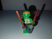 LEGO tnt012 Wojownicze Żółwie Ninja Michelangelo Grin + NUNCZAKO 