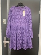 Bubbleroom sukienka koronkowa fioletowa nowa hit roz.44 