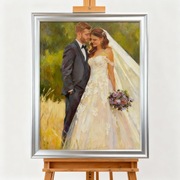 Portret ze zdjęcia PREZENT na Ślub Rocznicę Urodziny – Obraz Olejny