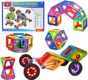 KLOCKI MAGNETYCZNE KONSTRUKCYJNE 3D Magical Magnet 46 elementów