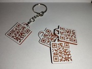 Brelok breloczek z kodem QR – You've been gnomed!