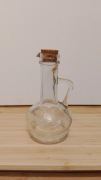 Butelka szklana z korkiem do oliwy, 200 ml.