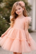 Sukienka dziewczęca elegancka tiulowa 6 lat (116-122 cm) na uroczystości