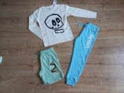 Spodnie bluzka spodenki h&m 128