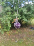 Zawieszka handmade Ametyst | Stal Szlachetna