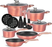 Piękny 15-elementowy Zestaw Garnków ZILNER  z Powłoką Granitową!