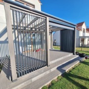 Konstrukcje drewniane zadaszenia tarasów pergole patio domki narzędziowe 