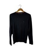Sweter Tommy Hilfiger czarny z logiem L