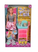 Lalka Steffi Salon piękności dla psiaków Simba