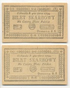 Parka 4 zł 1794r. Ser. 1 i 2. Facsimile BN-1967r. Nakład limitowany.