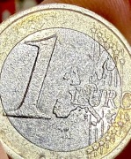 Moneta 1 euro 2005r. Destrukt