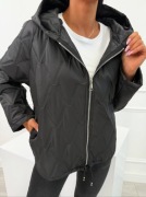 Kurtka pikowana z naszywką Luxury