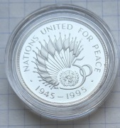 #2999 Wielka Brytania 2 funty 1995 ONZ PROOF srebro.925