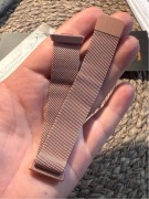 Pasek metalowy Milanese do Huawei Fit 3 / Watch Fit – kolor różowe złoto