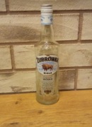 Pusta  półlitrowa butelka po wódce  Żubrówka Biała