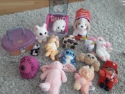 Zestaw różnych zabawek dla dziewczynki 