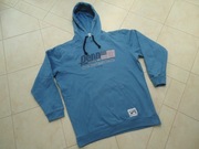 niebieska bluza z kapturem hoodie sweatshirt kangurka XL/XXL