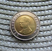 Tajlandia 10 Baht 2007r - Ładna