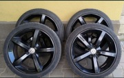 Alufelgi Czarne Piękne + Letnie Opony