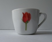 FILIŻANKA CZERWONA RÓŻA - BISTRO