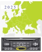 Mapa EUROPY Zachodniej RNEG 2025 Peugeot, Citroen ONLINE
