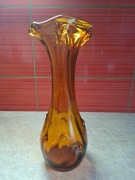 Wazon Sękacz szkło artystyczne PRL 