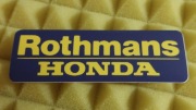 ROTHMANS HONDA NAKLEJKA STICKER
