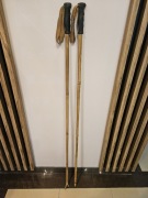 Kijki bambusowe do nart retro