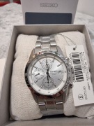 Nowy zegarek Seiko Chronograph biały SBTQ039