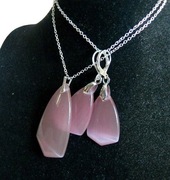 Wzmacniająo-ochronny kwarc kocie oko, elaegancki zestaw biżuterii w srebrze