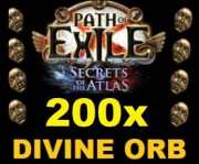 PATH OF EXILE 1 LIGA MERCENARIES 200 DIVINE ORB Secrets Of The Atlas PC