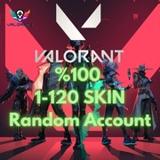 Konto valorant 100% 0-120 skinów
