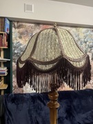 Stary, pleciony abażur do lampy. Z czasów PRL ((13)